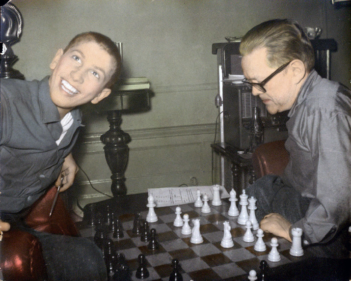 Collins met Bobby Fischer